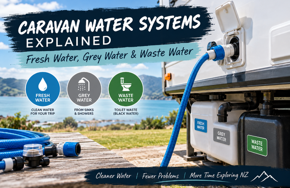 Caravan Water Systems Explained  - Fresh, Grey & Waste Water