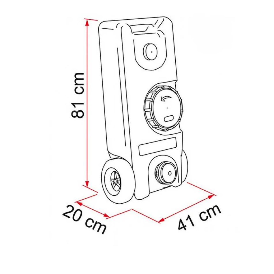 Fiamma Fresh Water Rollaway Tank 35 Litre