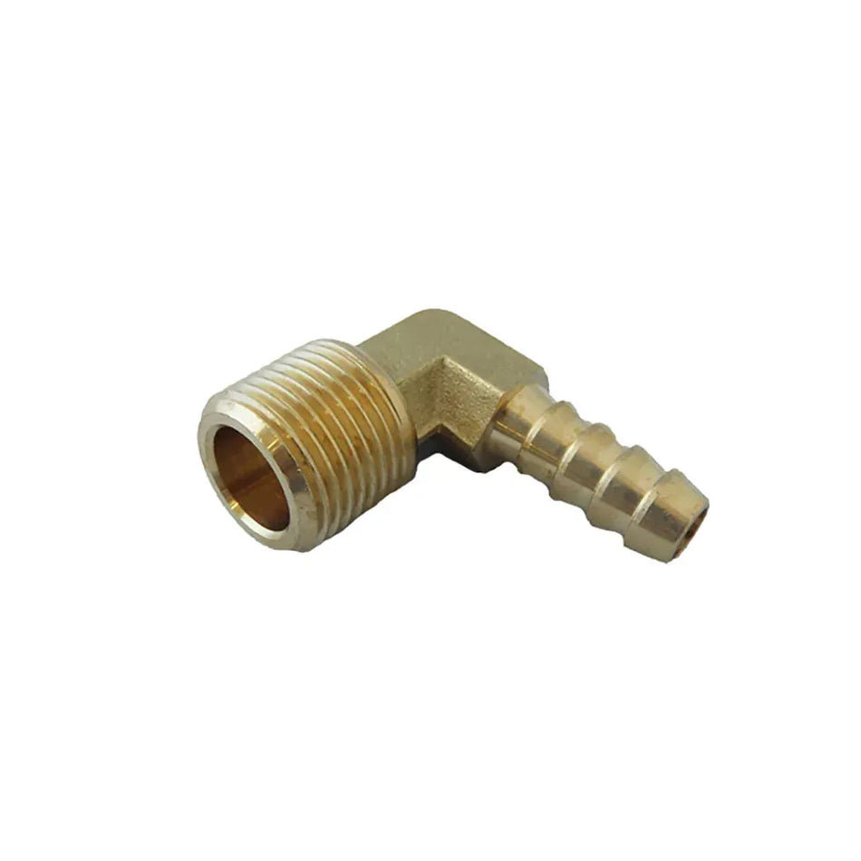 Brass Male Elbow 5/16" (8mm) Hose to 1/4" MBSPT