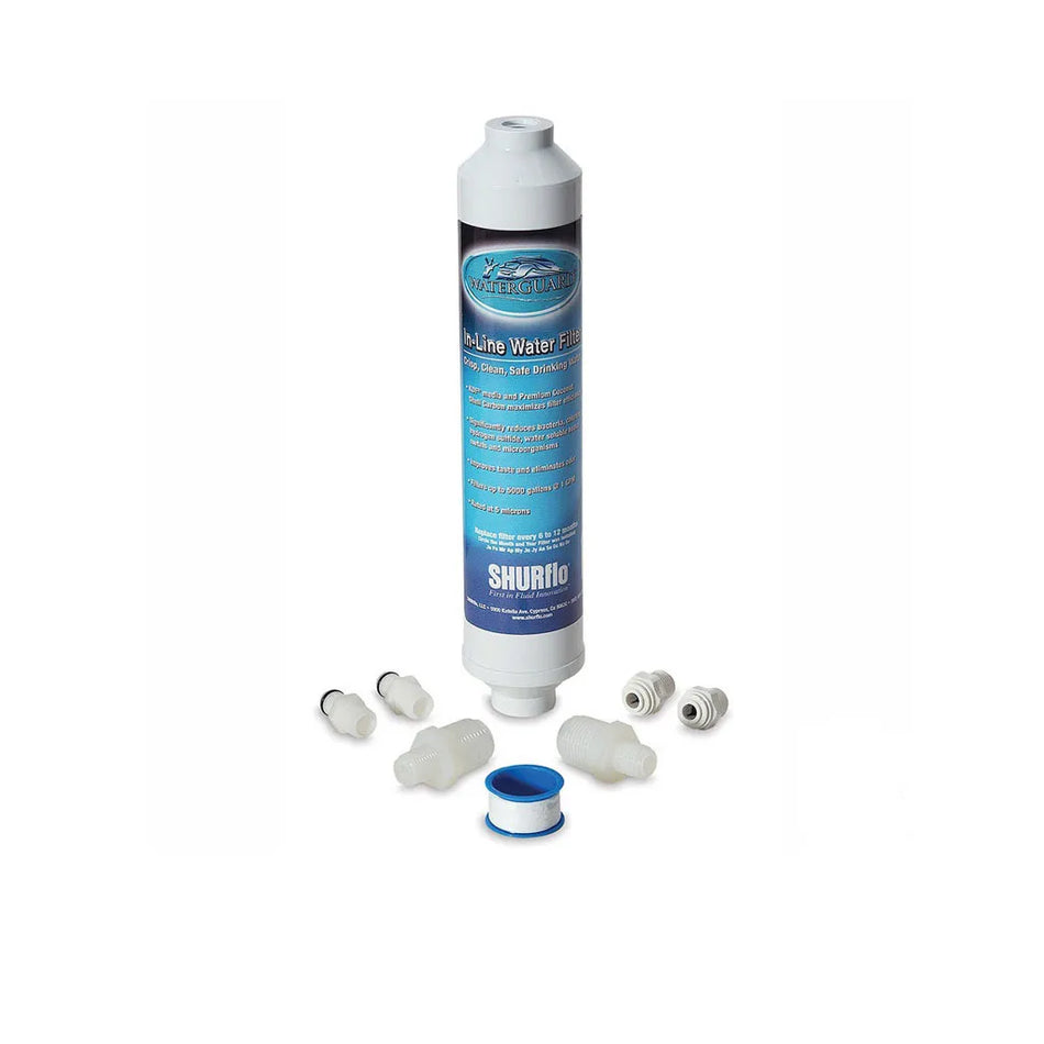 Shurflo Universal In-Line Carbon Water Filter