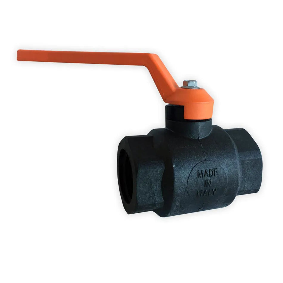Poly Ball Valve 20mm - Orange Handle
