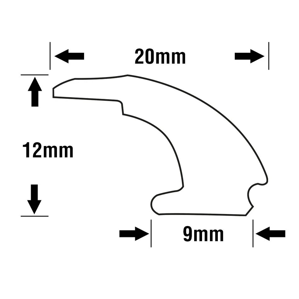 Hehr Window Wedge Large - Black