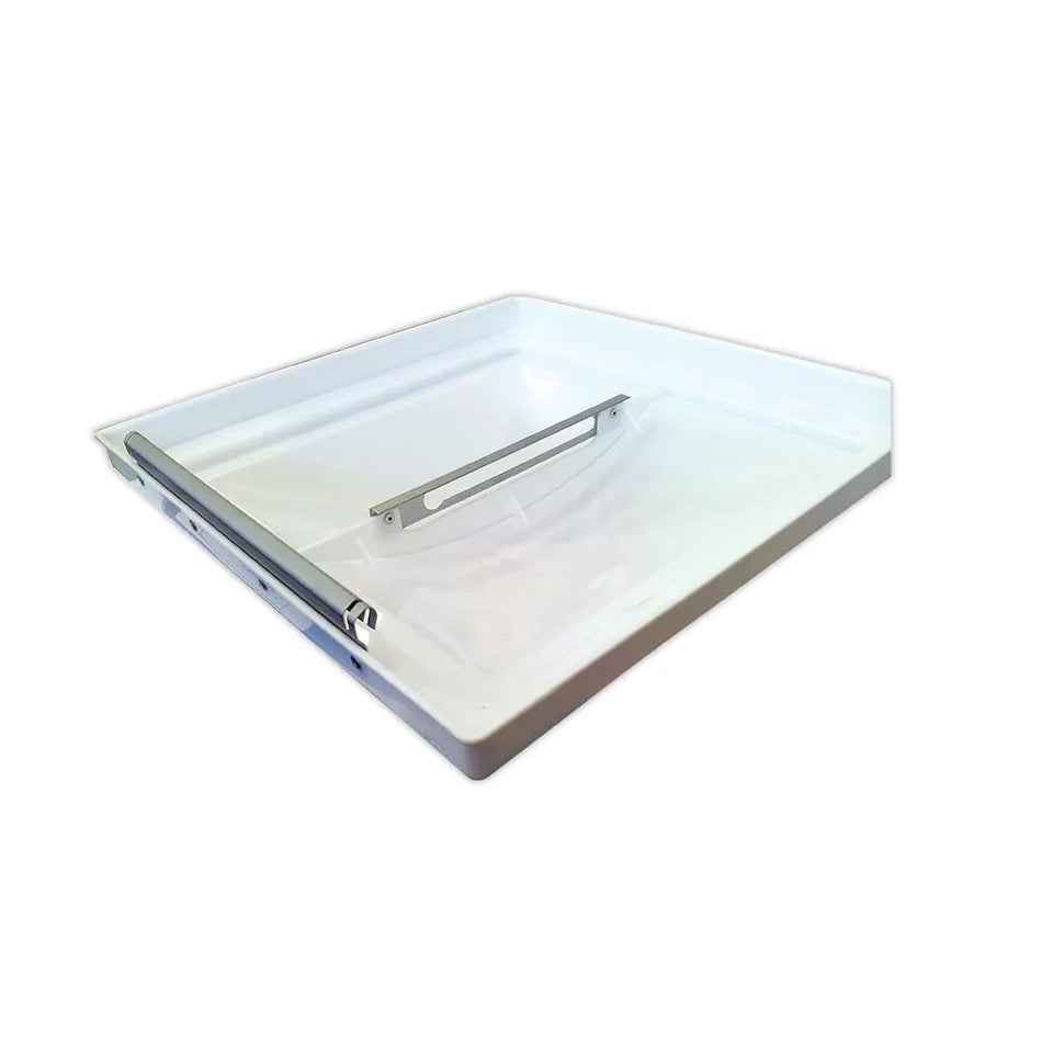 Heng's (Ventline & Elixer) 14" x 14" White Lid Steel Hinge Old Style Jensen #3