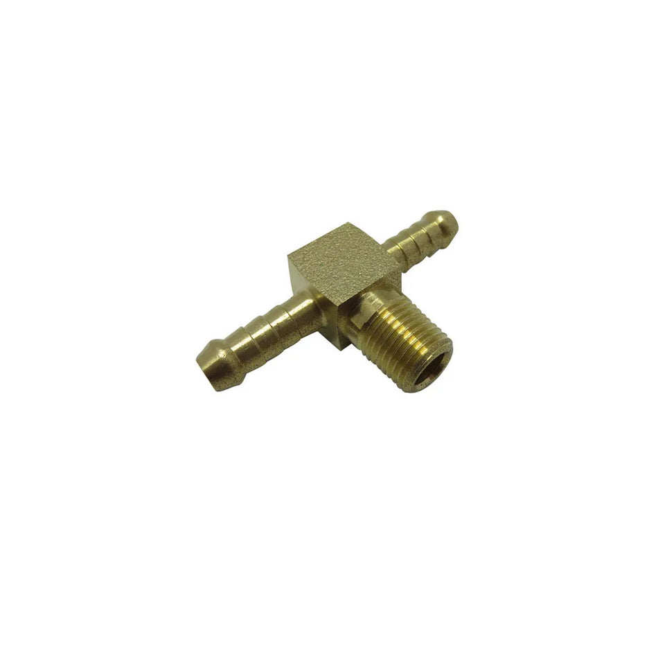 Brass Male Branch Tee - 5/16" Tube to 1/8" BSPT