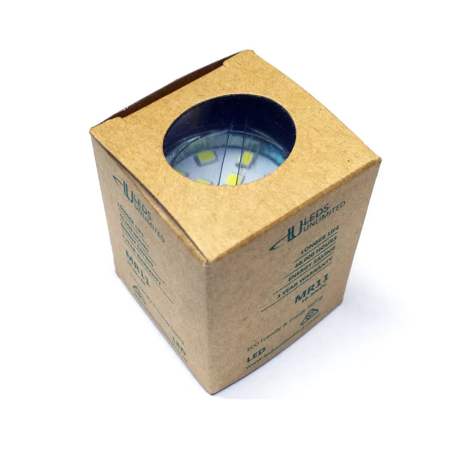 MR11 12 LED Natural White - Glass Covered