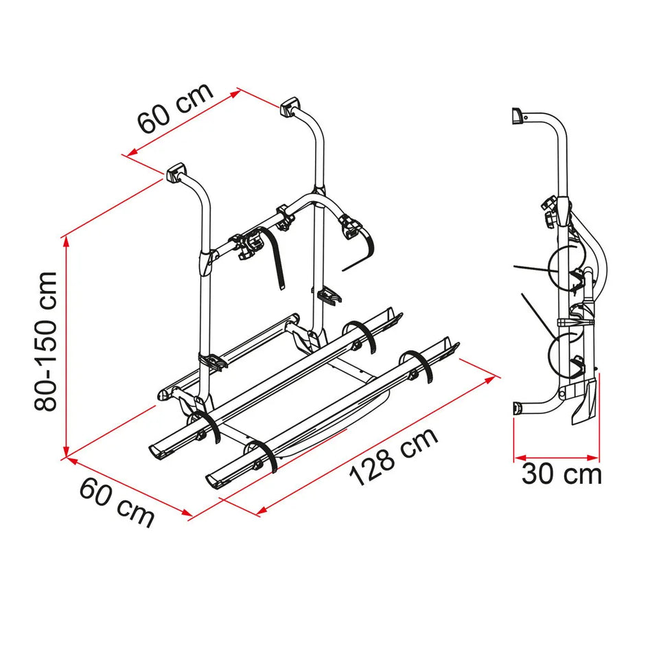 Fiamma Carry Bike Pro  (up to 1500mm Ext)
