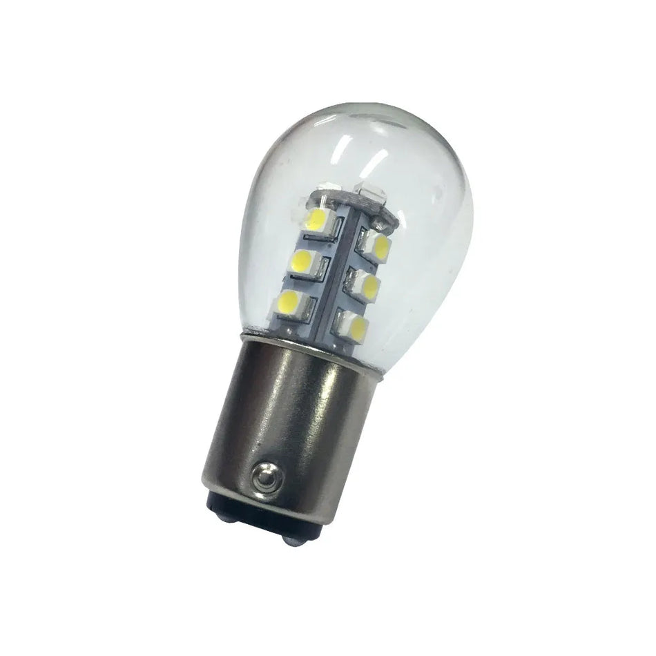 Bayonet 15 LED Two Terminal Cool White (Offset Pins)