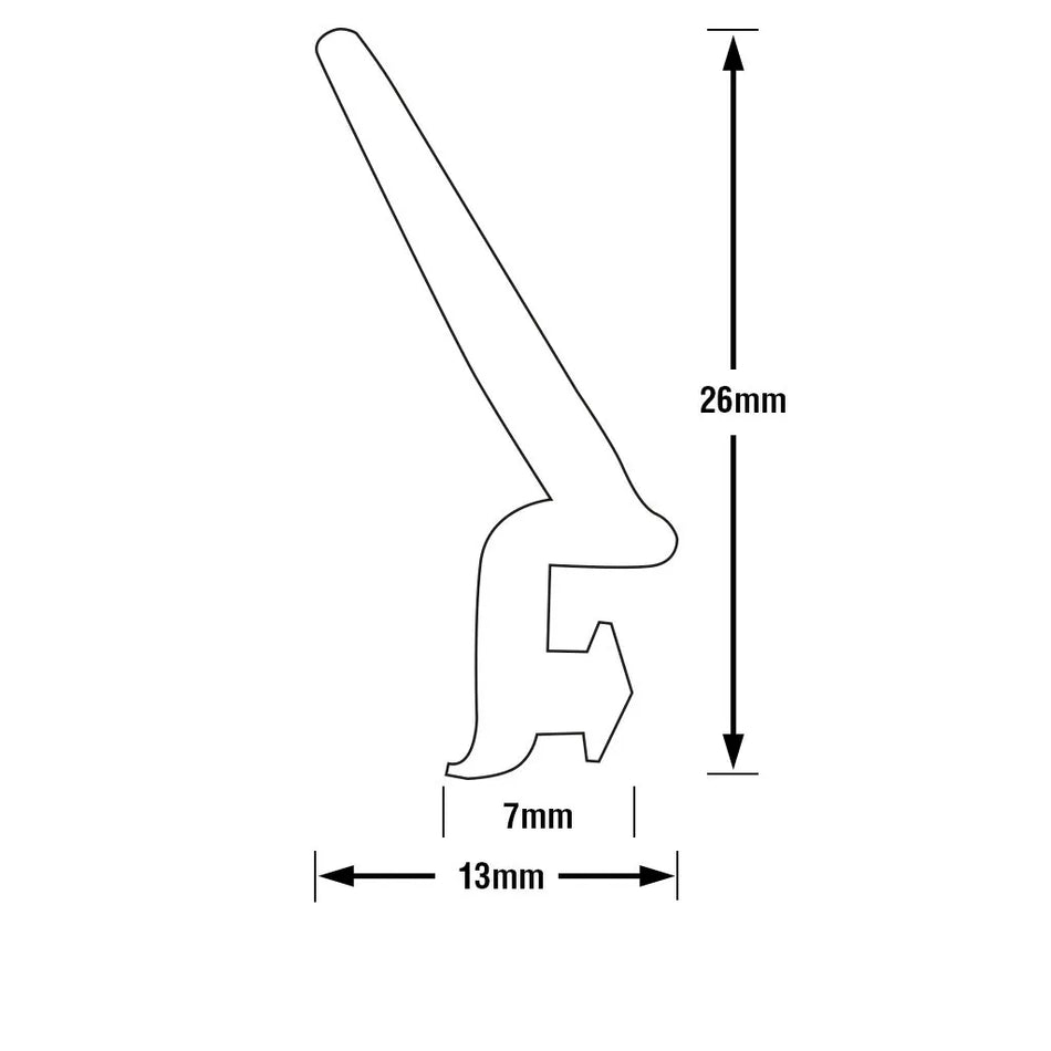 L Rubber - for Caravan Window Seal