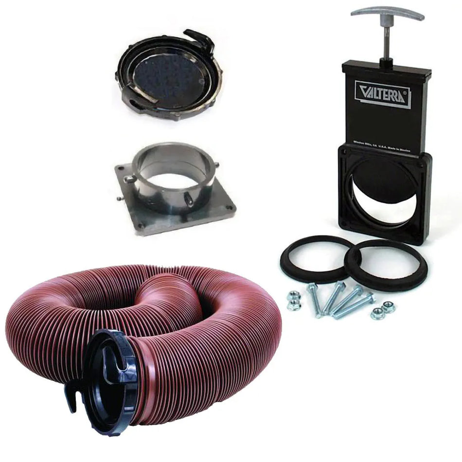 Valterra 1½in Dump Valve Kit with 3 Metre Waste Hose
