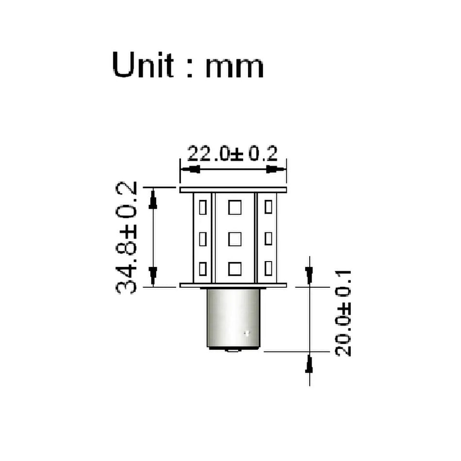 Bayonet 18 LED Two Terminal Warm White 231 Lumens