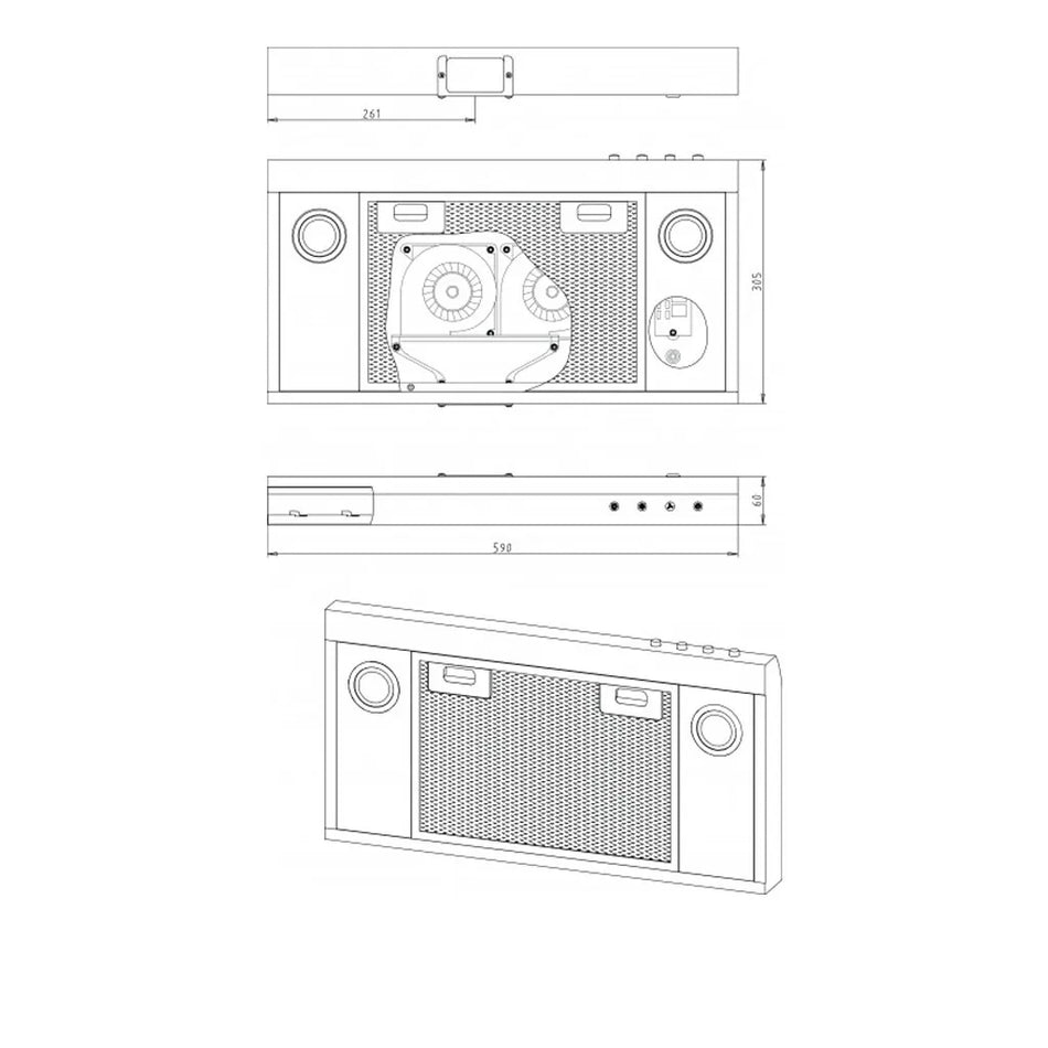 Camec Rangehood Outlet Adaptor