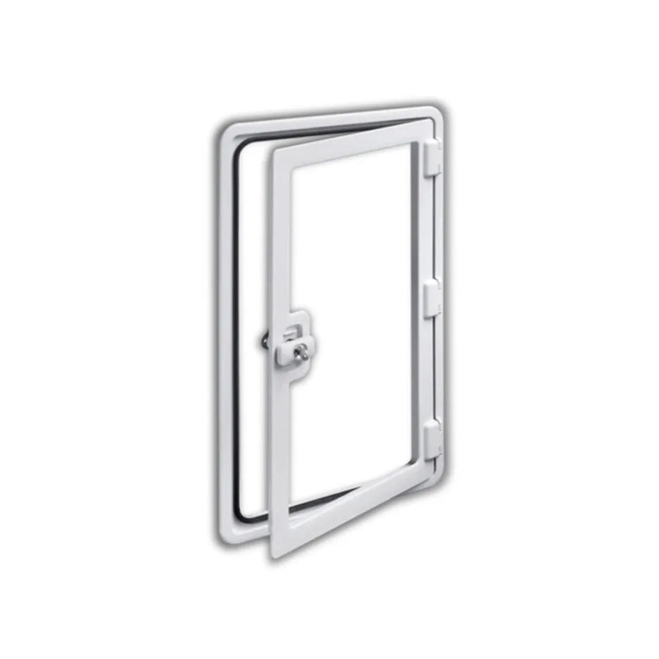 SK4 Locker Door Frame 375 x 305mm Cut Out With Lock & Keys