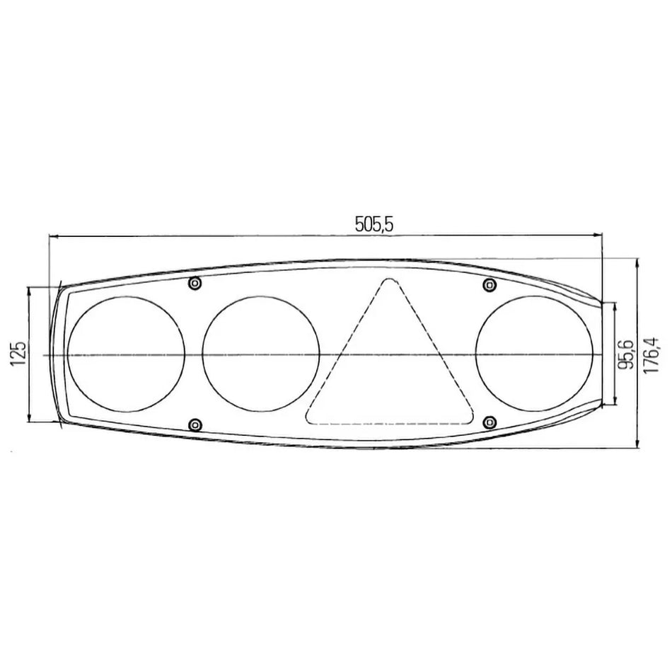 Hella Caraluna Right Hand Caravan Cluster with Fog Mk2 D402