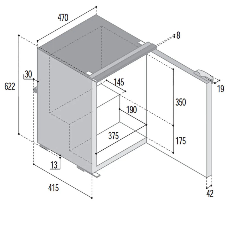 Vitrifrigo 60 Litre12/24V Compressor Fridge Freezer C60I