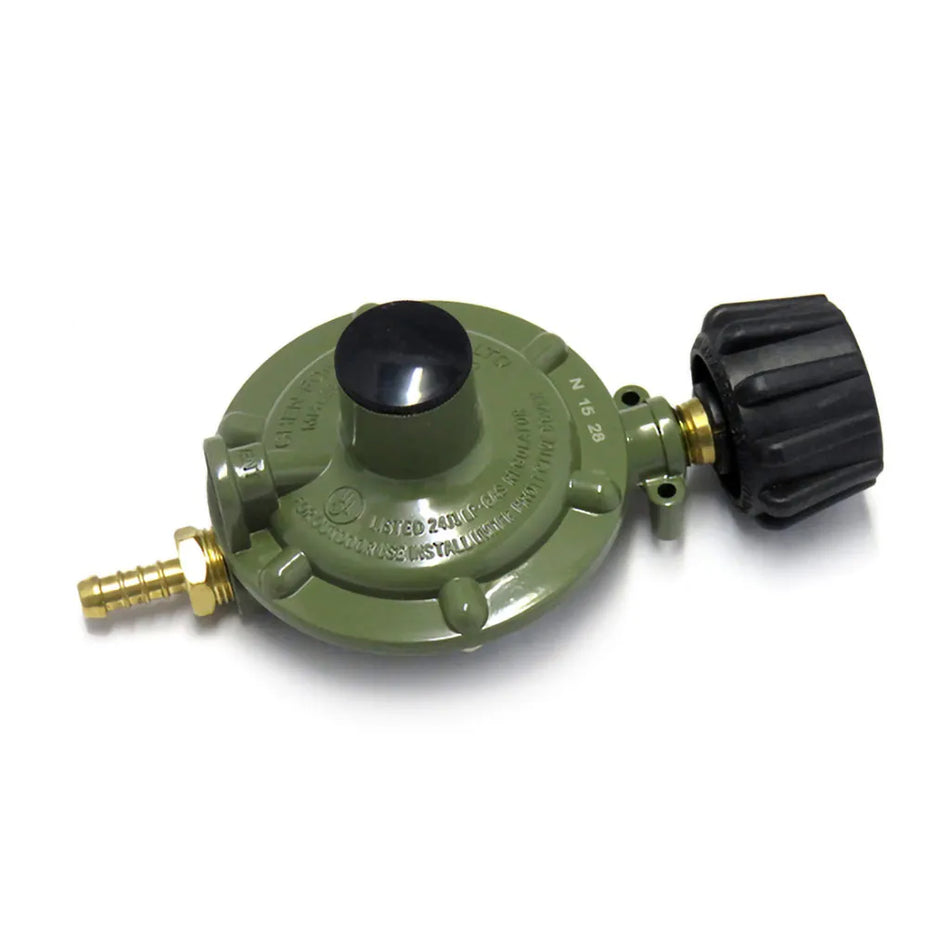 Gas Regulator 3kg High Flow QCC with 8mm Brass Tail