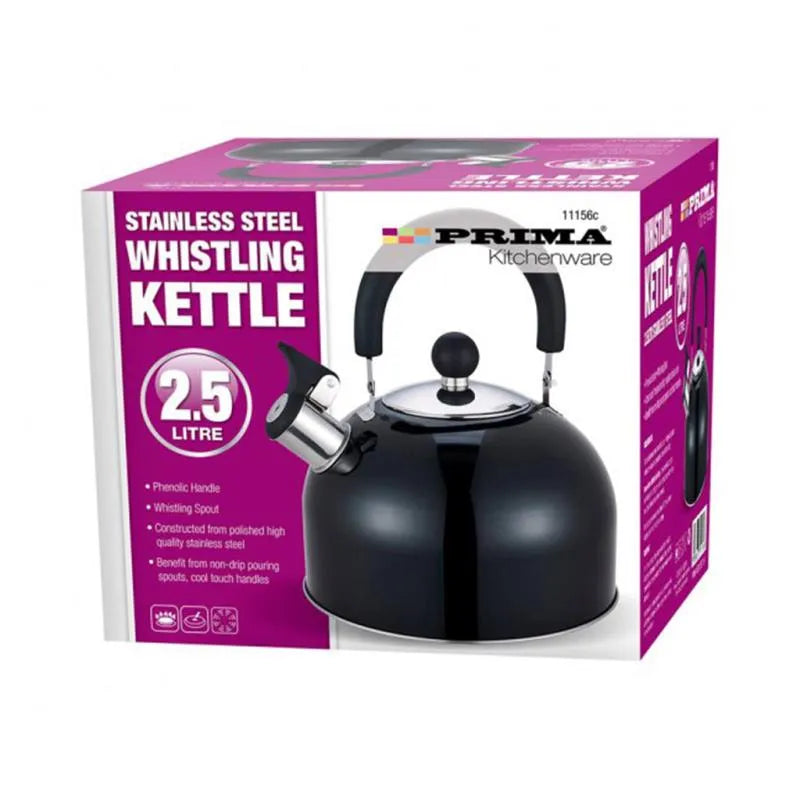 Whistling Kettle 2.5 Litre Black