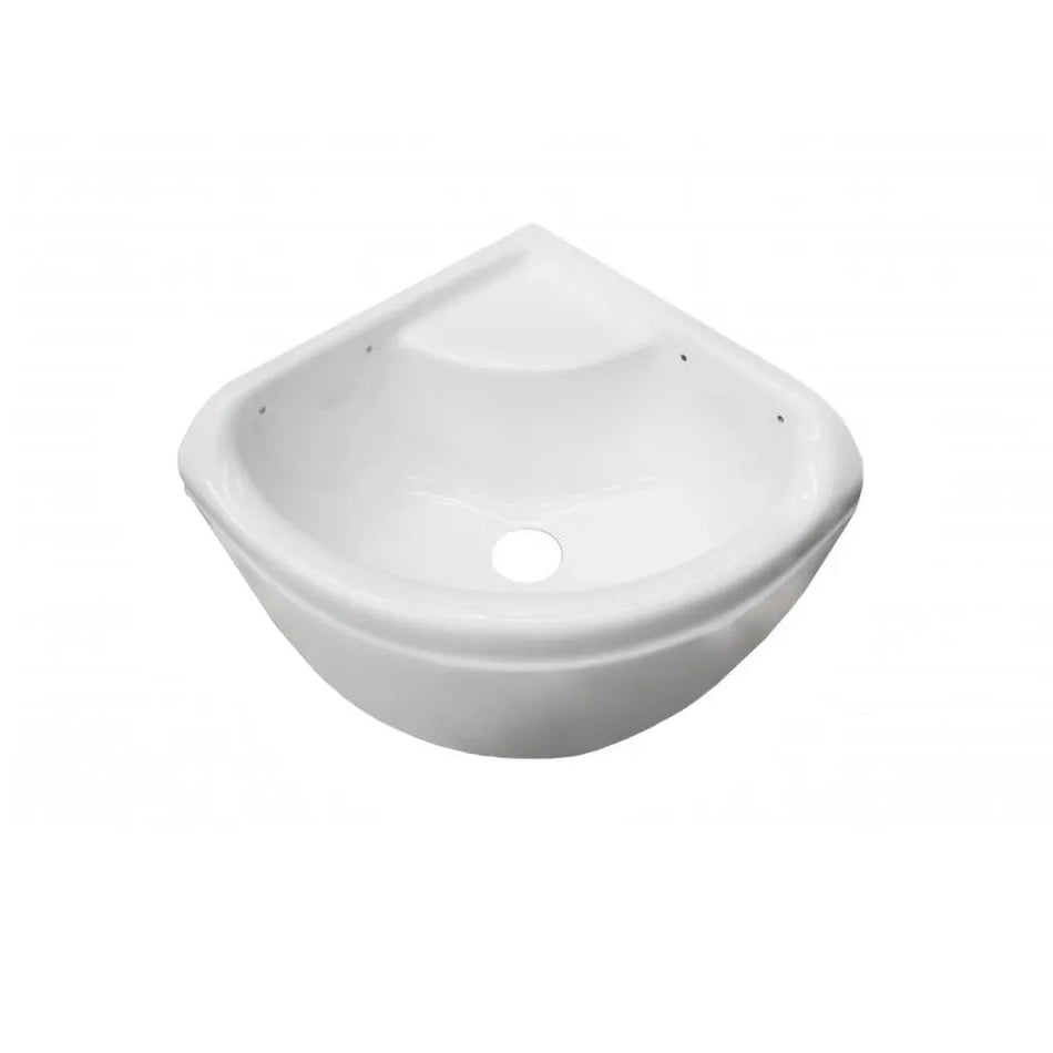 Mini Corner Basin with Full Skirt - Acrylic