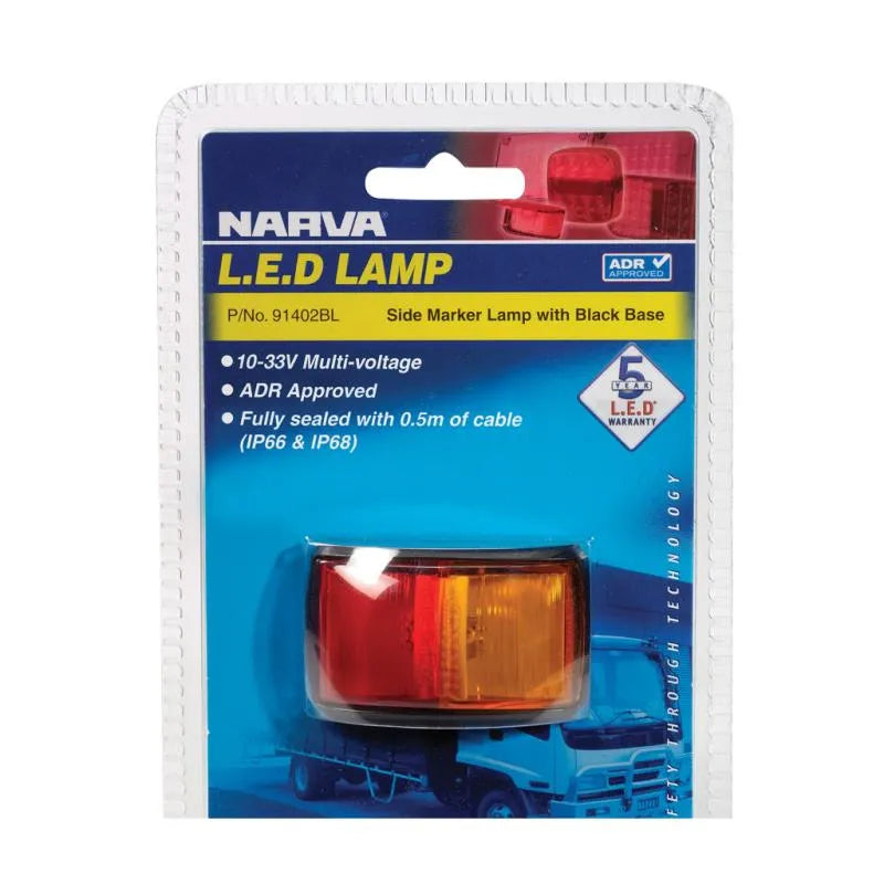 Narva LED Red/Amber Side marker Lamp 91402