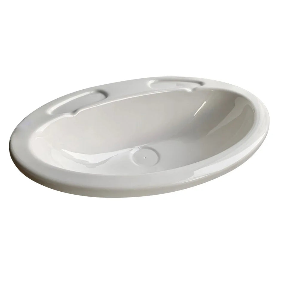 Oval Vanity Sink Bowl White