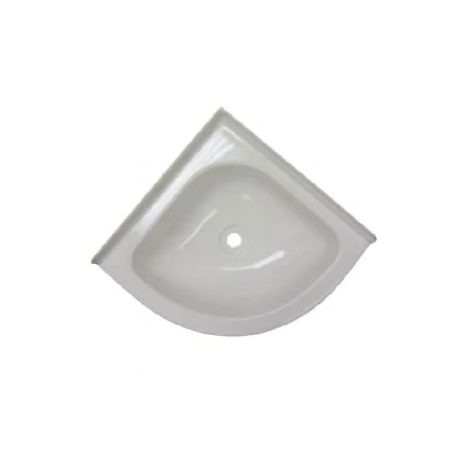 Corner Basin 11" x 11" White