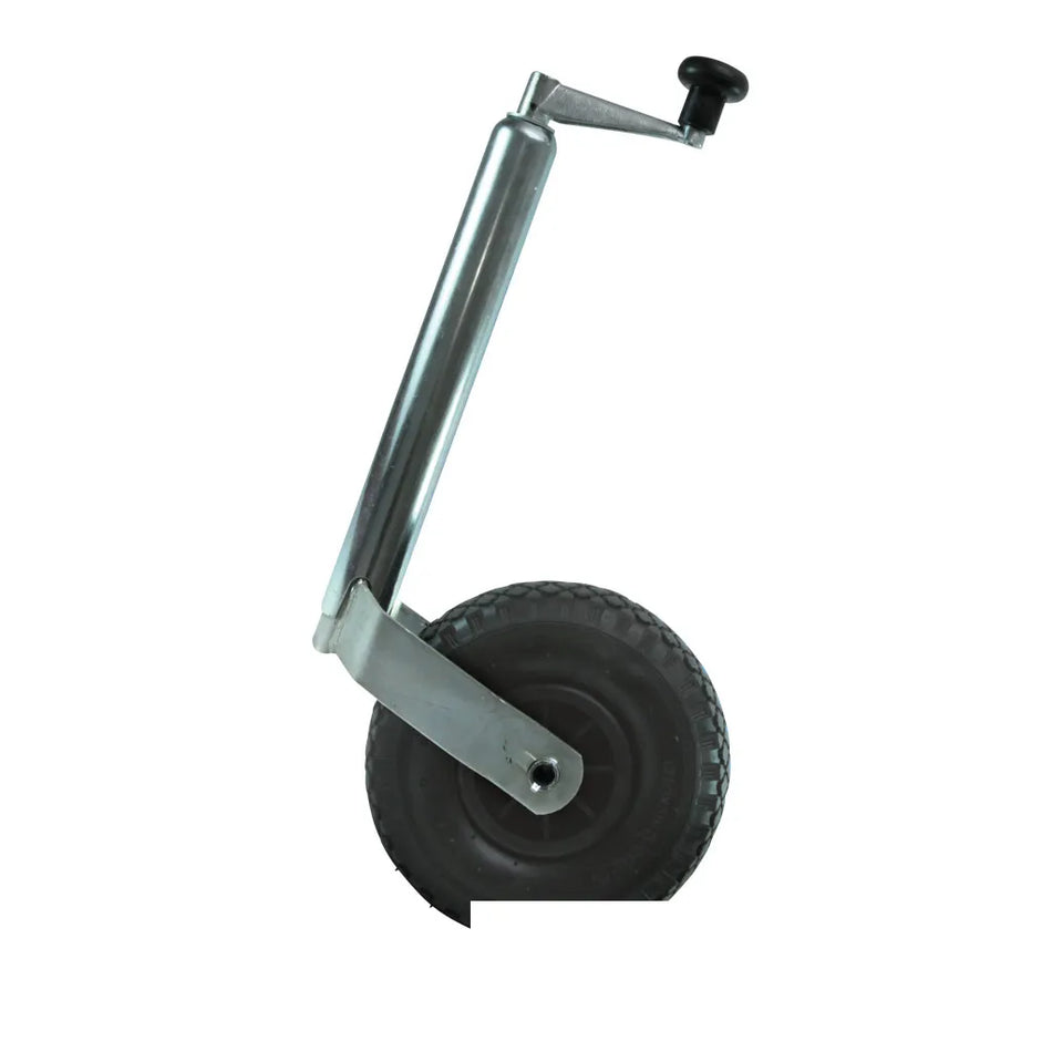 UK Jockey Wheel with Pneumatic Tyre 48mm Shaft