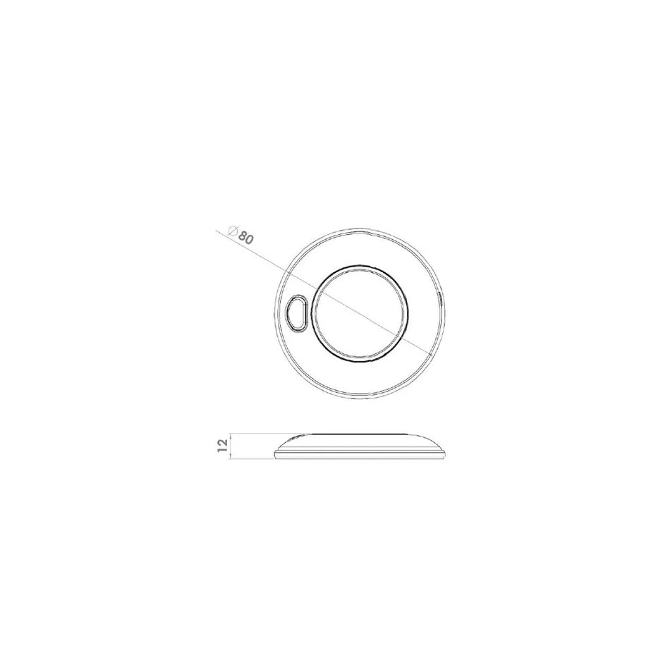 Chrome Interior Light 12 LED Cool White with Switch