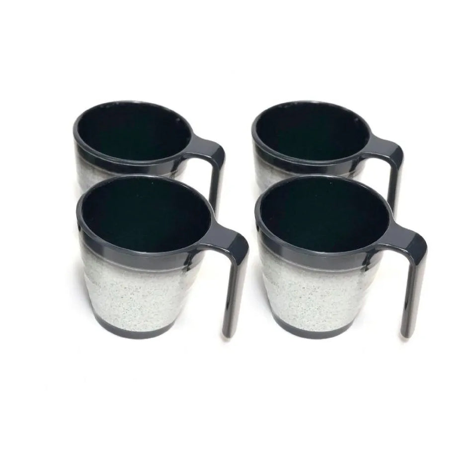 Granite Grey Melamine 4pcs Stacking Mug