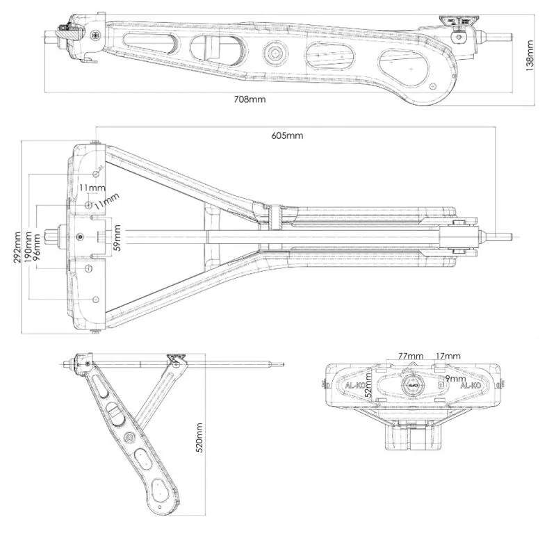 AL-KO Heavy Duty Corner Steady Leg 1221694