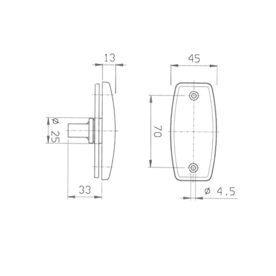 Jokon White Front Marker Light