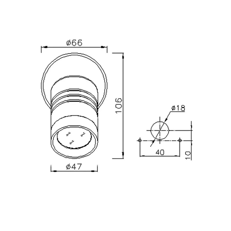 Nouva LED S5 - Supernova - LED Reading Light w/ USB Charger - Chrome