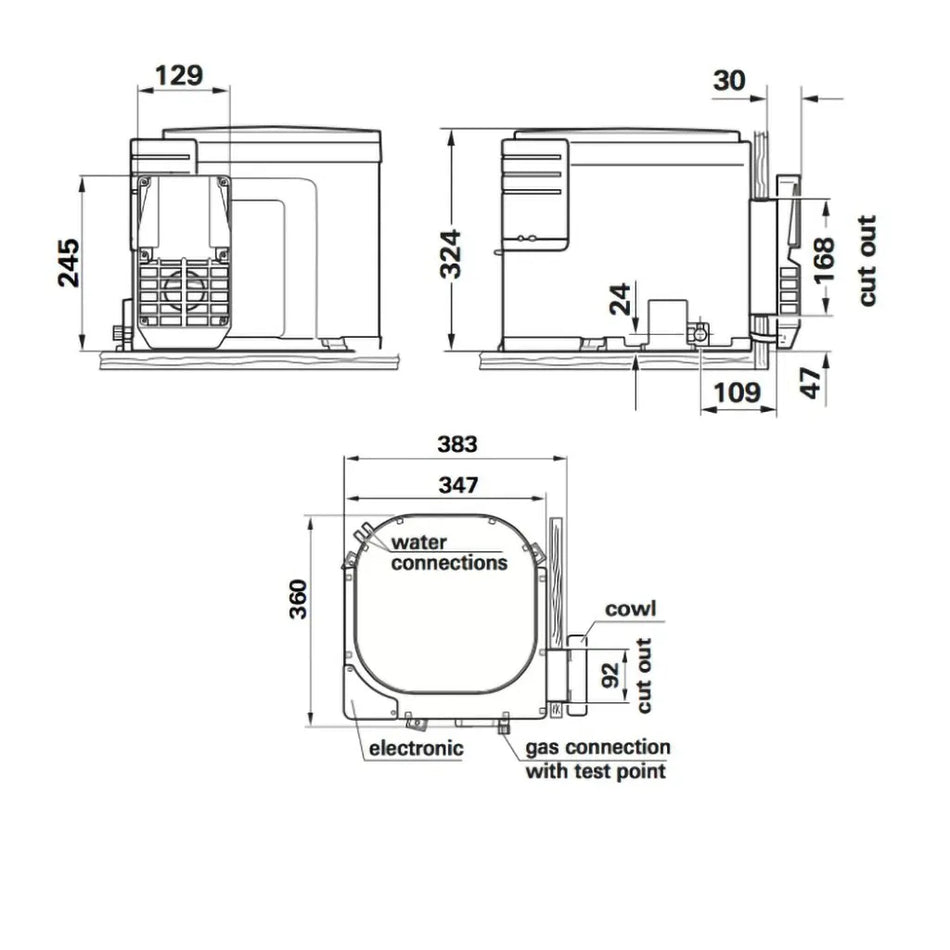 Truma Gas/240V Water Heater 14 Litre - With Install Kit