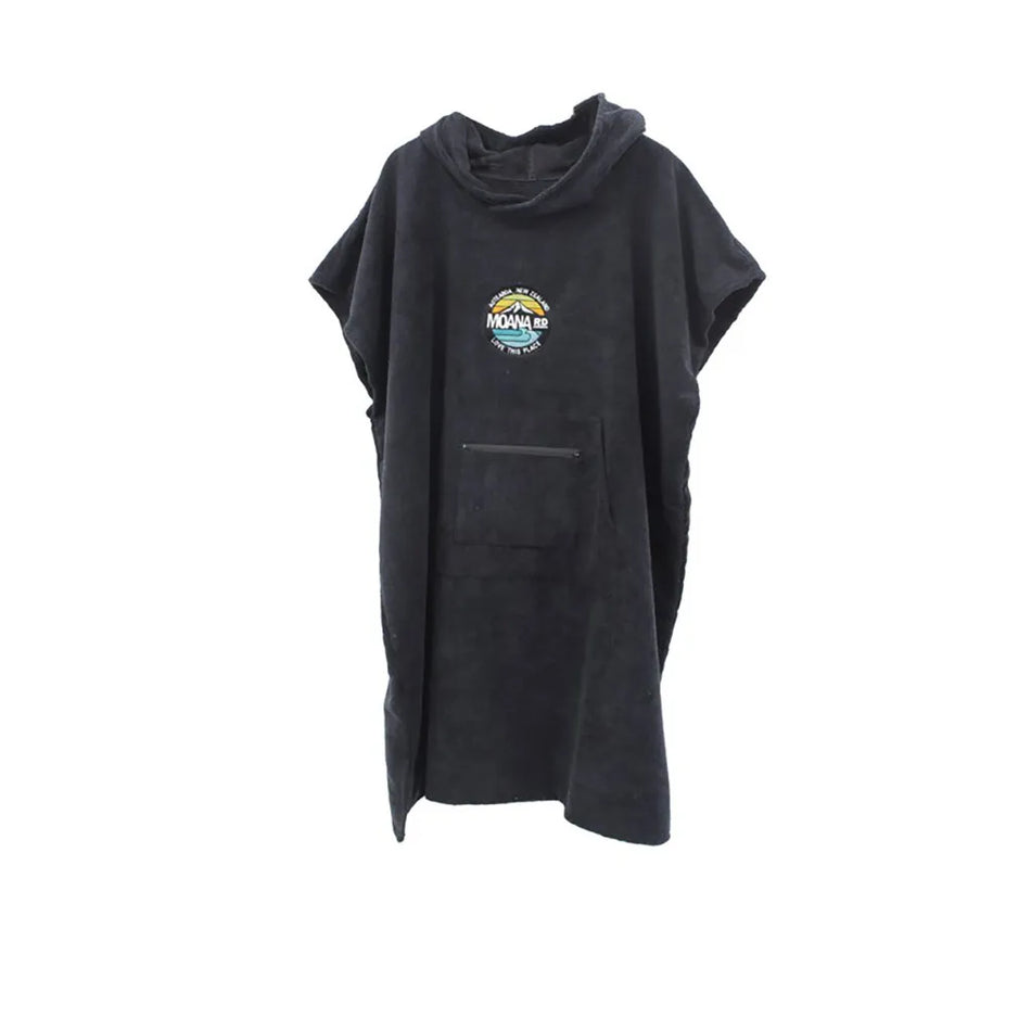 Moana Road Towel Hoodie Adult - Black