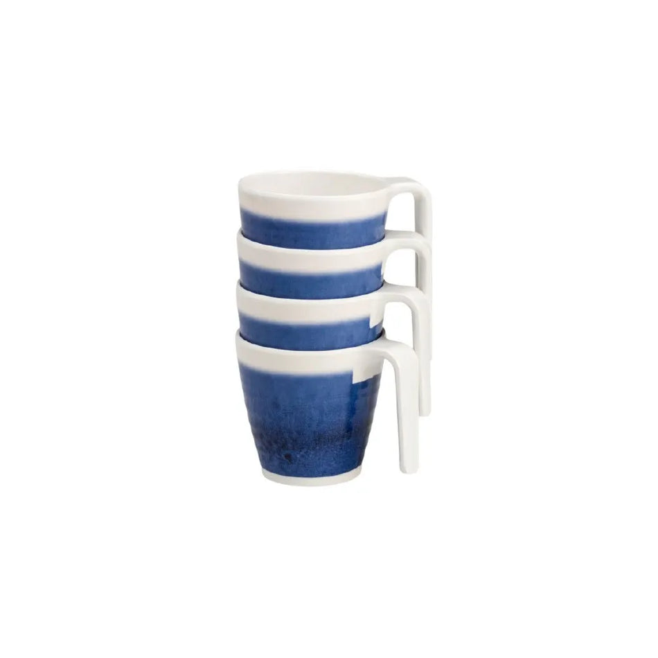 Flamefield Azure 4 Piece Stacking Mug Set