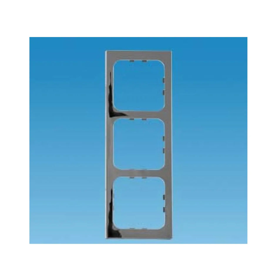 C-Line Triple High Gloss Faceplate - Chrome