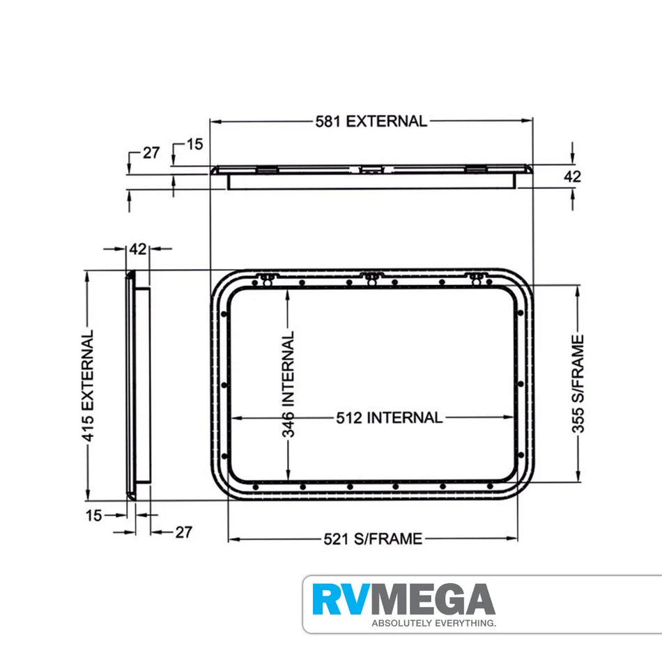 Coast External Locker Door No 3 Black
