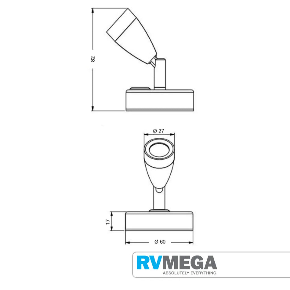 USB Spotlight - Brushed Nickel