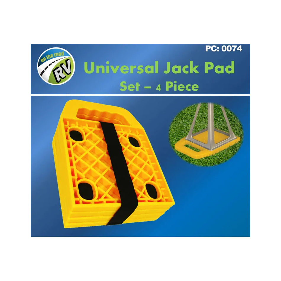 On The Road RV Yellow Jack Pads Set Of 4