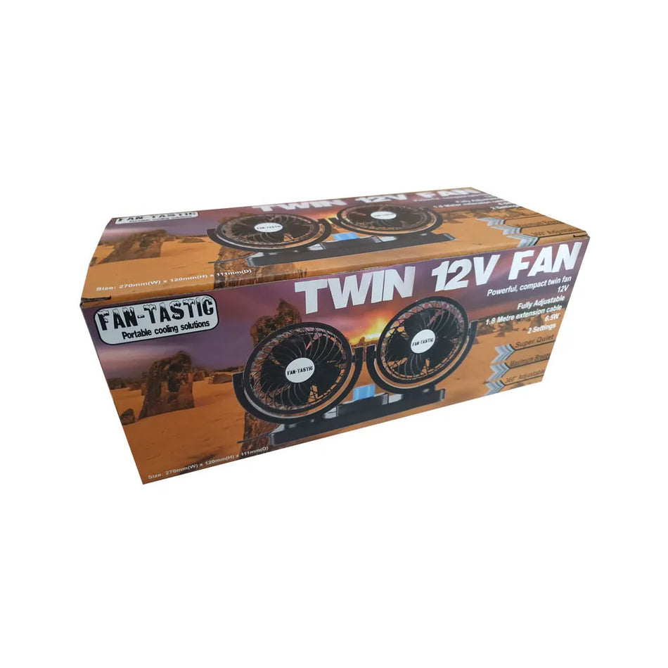 12V Twin Fantastic Compact Fan