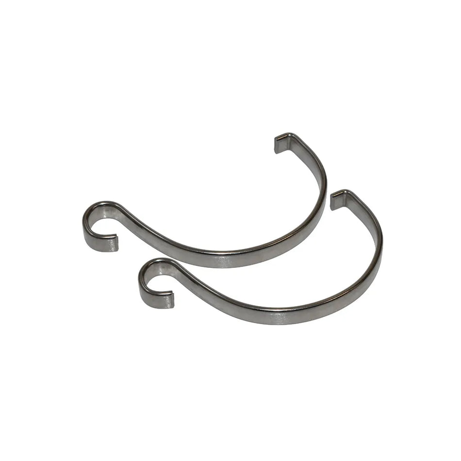 On The Road RV Stainless Steel Awning Tie Down Rope Clip 2 Pack