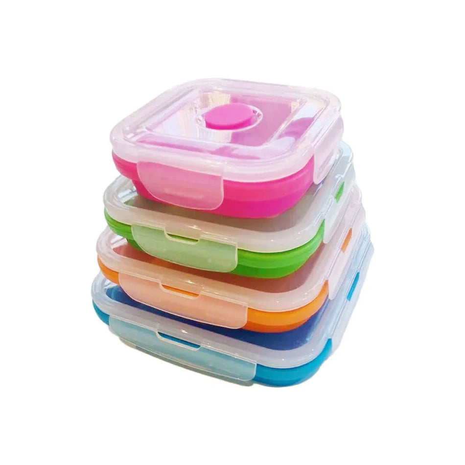 Collapsible Square Siliconetub Set Of 4
