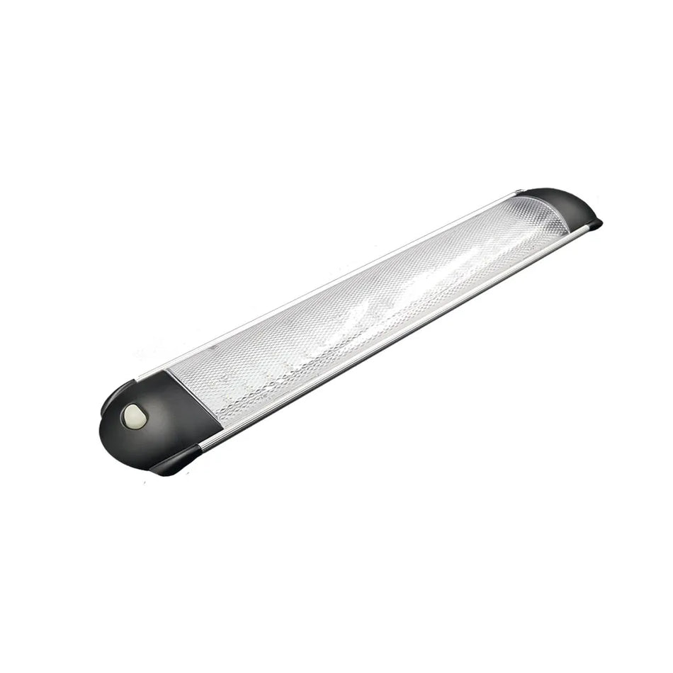 LED 380mm Black Interior Light - Warm White - Switched