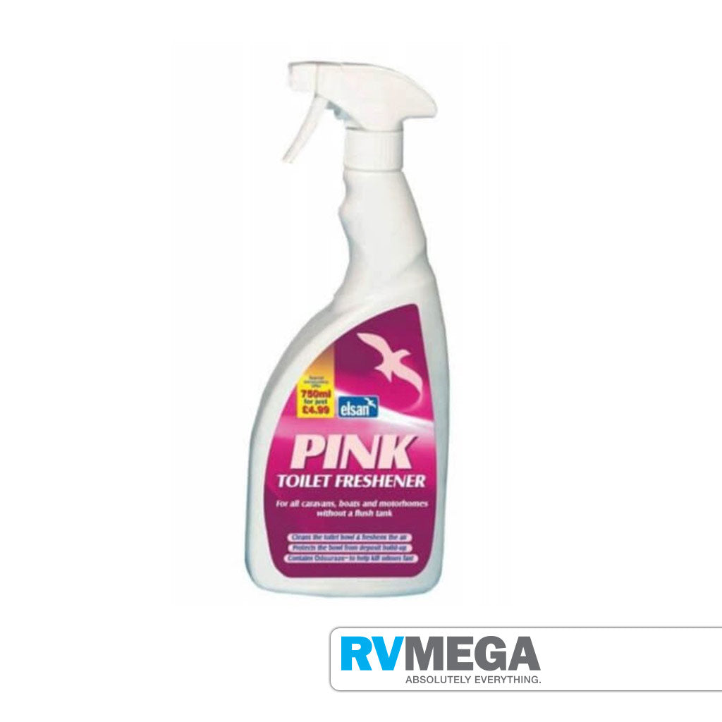 Elsan Pink Toilet Freshener - 750ml Spray Bottle